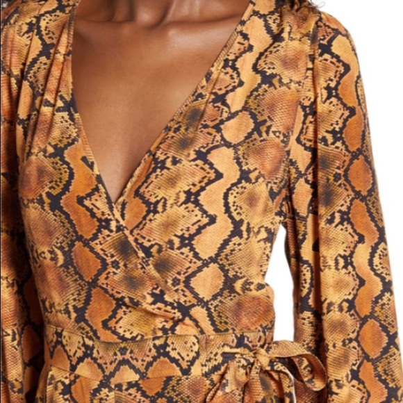 NWT Band of Gypsies Snakeskin Jumpsuit XS - Picture 3 of 9